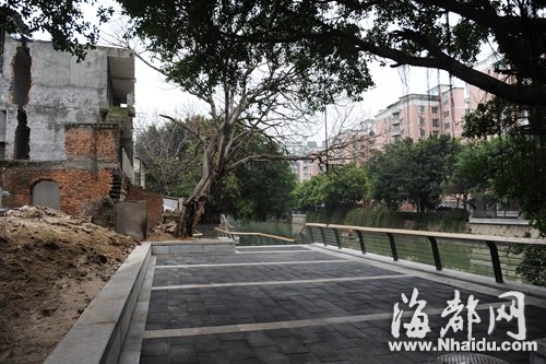 晉安河公園清走垃圾30車　設(shè)置圍擋防止有人偷倒