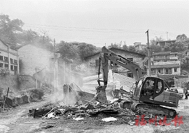 閩侯白沙鎮(zhèn)兩處“病房”被拆