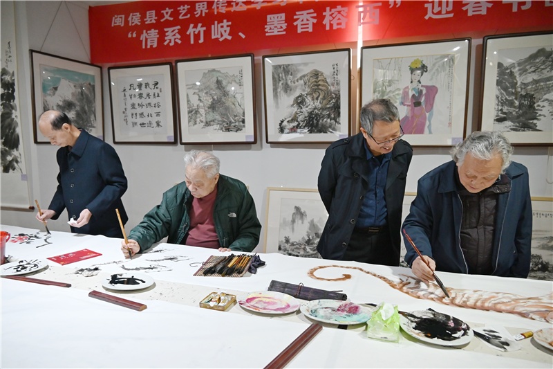 迎新春,！福州閩侯榕西美術(shù)館書畫作品展開展